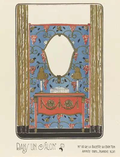 В салоне by Багге и Угет, 1920 — digital art print download