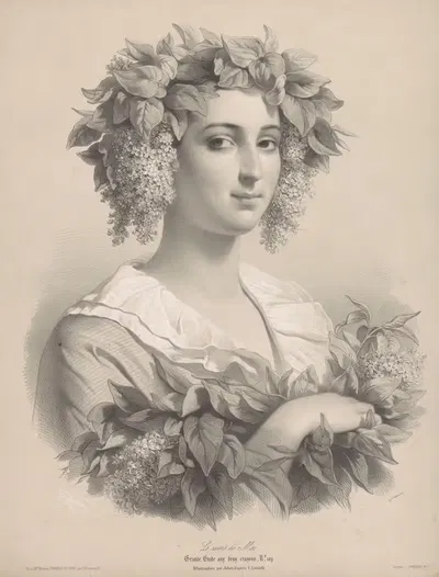 Месяц май by Бернар-Ромен Жюльен, 1851-1870 — digital art print download