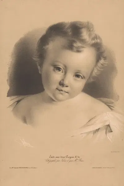 Портрет малыша by Бернар-Ромен Жюльен, 1848-1853 — digital art print download