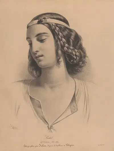 Рахиль by Бернар-Ромен Жюльен, 1836-1841 — digital art print download