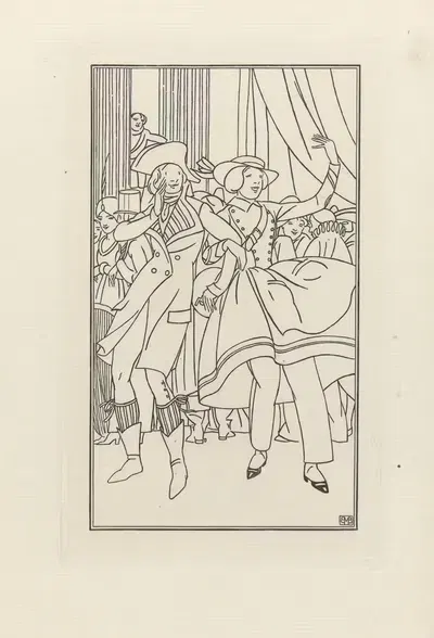 Журнал дам и моды – Невероятный и кантиньер by БМБ, 1914 — digital art print download