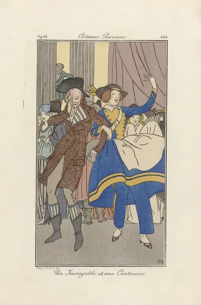 Журнал дам и мод – Невероятный и кантиньер by БМБ, 1914 — digital art print download