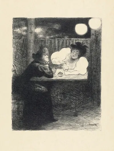 Женщины с абсентом by Эдуард Крбасс, 1893-1895 — digital art print download
