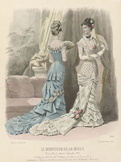 Le Moniteur de la Mode – Балетные туалеты by Эдуар Тейян, 1879 — digital art print download
