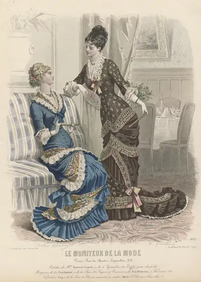 Монитор моды – туалеты мадам Брент-Кастель by Эдуар Тейян, 1879 — digital art print download