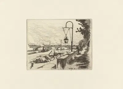 Pont d'Austerlitz by Eugène Béjot, 1893-1895 — digital art print download