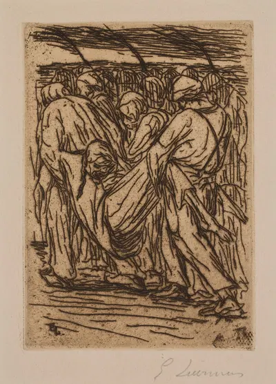 Мертвец (эскиз к 'Похоронам крестьянина') by Эжен Лаерманс, 1896 — digital art print download