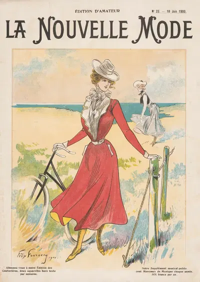Новая мода, № 23 by Феликс Фурнери, 1900 — digital art print download