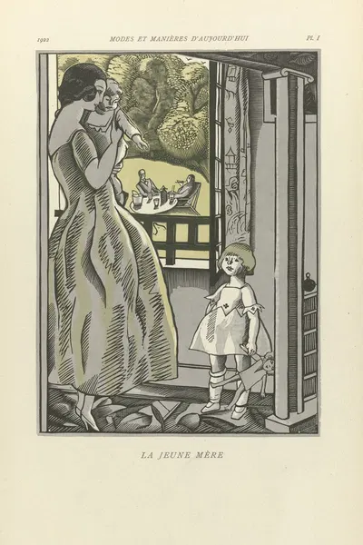 La jeune mère by Fernand Siméon, 1922 — digital art print download