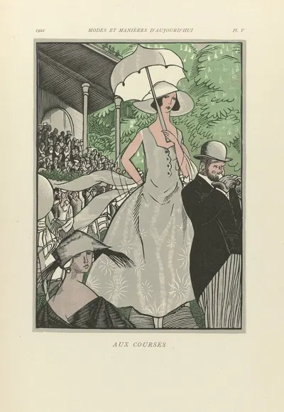 Aux Courses by Fernand Siméon, 1922 — digital art print download