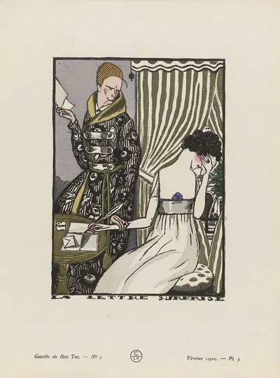 La lettre surprise by Fernand Siméon, 1920 — digital art print download
