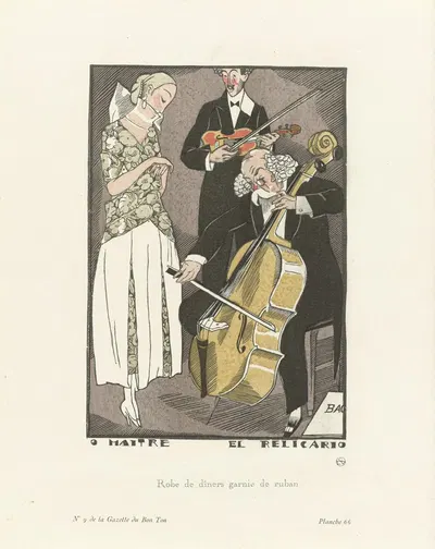 O Maitre el Relicario Robe de dîners garnie de ruban by Fernand Siméon, 1920 — digital art print download