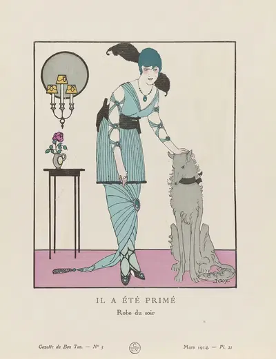 Il a été primé Robe du soir by Francisco Javier Gosé, 1914 — digital art print download