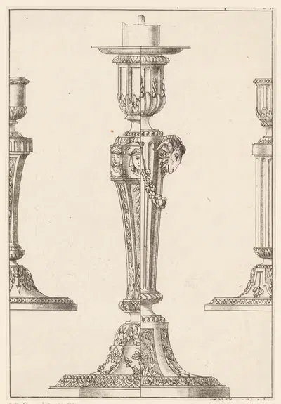 Подсвечники by Франц Ксавер Хаберман, 1731 - 1796 — digital art print download