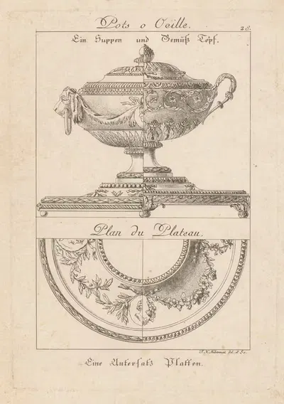 Terrine and bowl by Franz Xaver Habermann, 1731 - 1796 — digital art print download