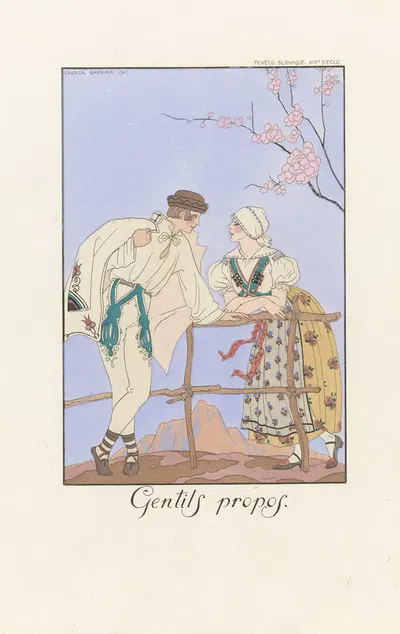 Нежные слова by Жорж Барбье, 1922 — digital art print download