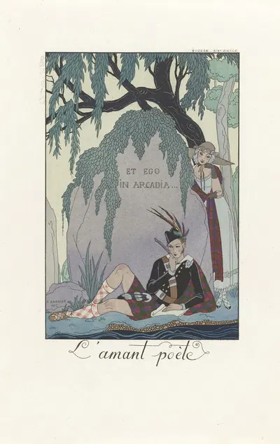 Поэт-возлюбленный by Жорж Барбье, 1923 — digital art print download