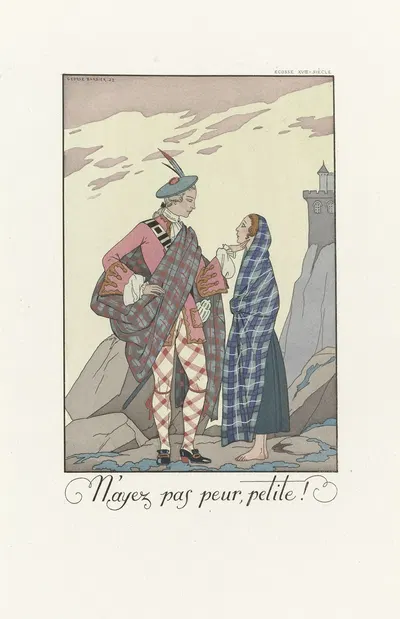 Не бойся, маленькая! by Жорж Барбье, 1923 — digital art print download
