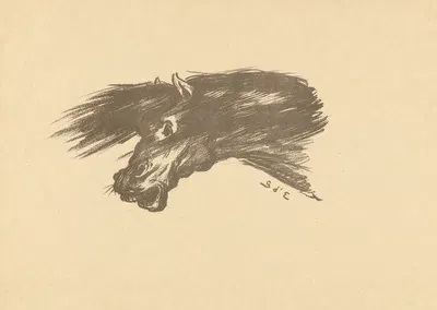 Голова лошади by Жорж д'Эспаньят, 1893-1895 — digital art print download
