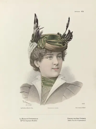 Модистка Универсальная, октябрь 1894 by Гвидо Гонин, 1894 — digital art print download
