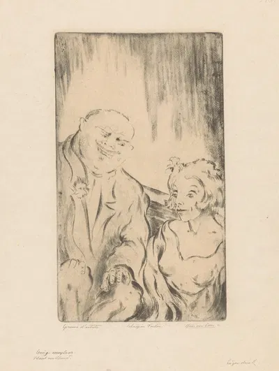Овца и свинья by Хайн фон Эссен, 1928 — digital art print download