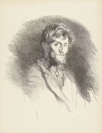 Портрет бородатого человека by Анри Де Гру, 1893-1895 — digital art print download