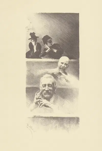 В театре by Анри-Патрис Дильон, 1893-1895 — digital art print download
