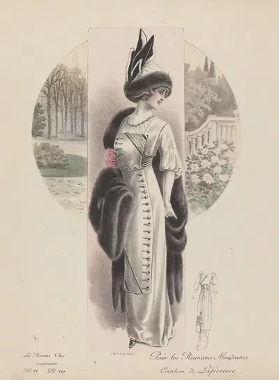 Шикарная женщина – Для светских встреч by Джей Бас, 1911 — digital art print download