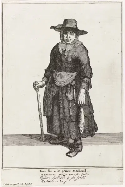 Четыре за шесть пенсов Макрелл by Якоб Голе, 1688 - 1724 — digital art print download