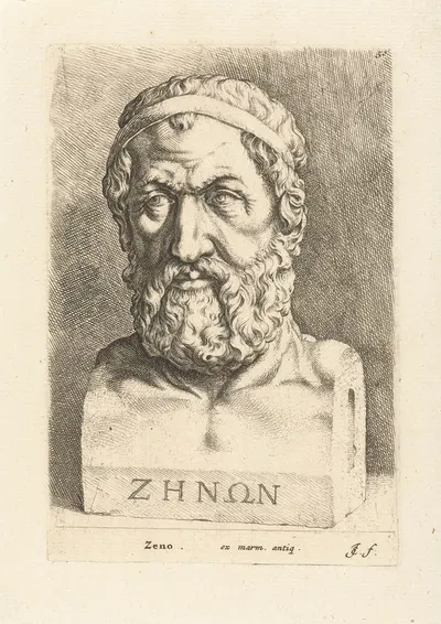 Portrait bust of Zeno by Jan de Bisschop, 1666-1671 — digital art print download