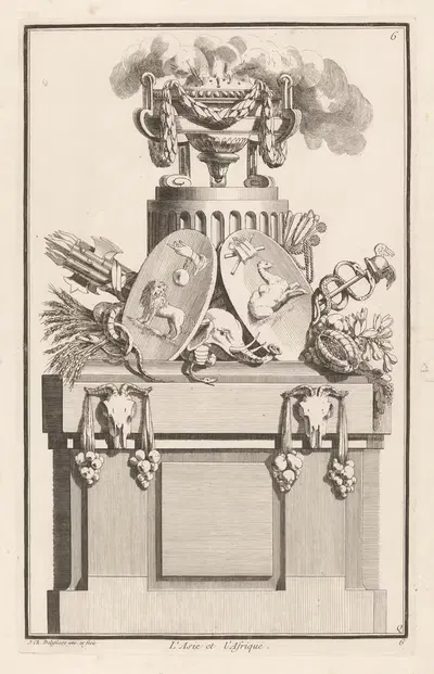 Азия и Африка by Жан-Шарль Делафосс, 1768 - 1771 — digital art print download