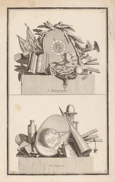 Гидрография, Геометрия by Жан-Шарль Делафосс, 1768 - 1771 — digital art print download