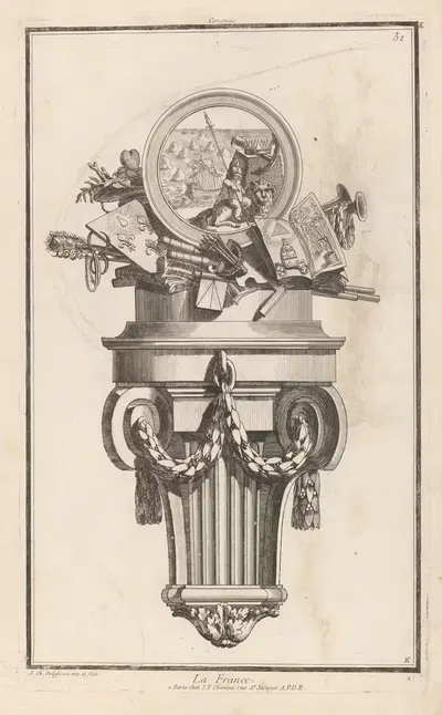 Франция by Жан-Шарль Делафосс, 1768 - 1771 — digital art print download