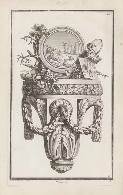 Польша. by Жан-Шарль Делафосс, 1768 - 1771 — digital art print download