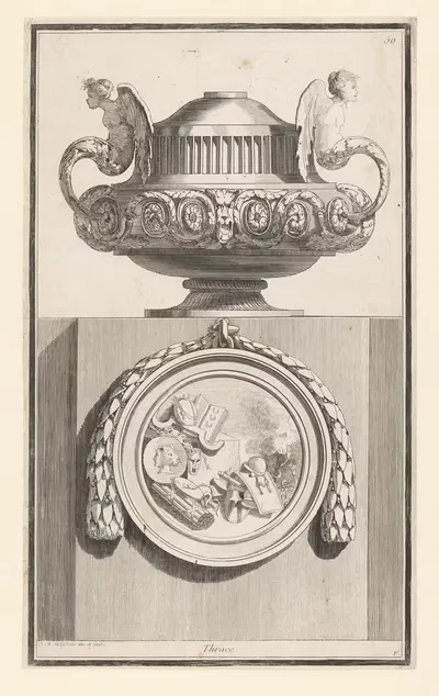Фракия by Жан-Шарль Делафосс, 1768 - 1771 — digital art print download