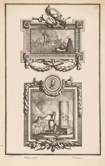 Философия, прелатура by Жан-Шарль Делафосс, 1768 - 1771 — digital art print download