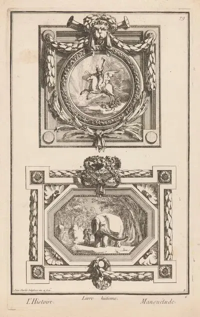 Книга восьмая. История, Милосердие by Жан-Шарль Делафосс, 1768 - 1771 — digital art print download