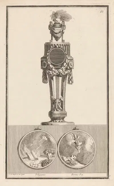 Полигамия, Добрая воля by Жан-Шарль Делафосс, 1768 - 1771 — digital art print download