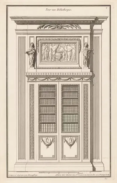 Для библиотеки by Жан Франсуа де Нёффорж, 1767 — digital art print download