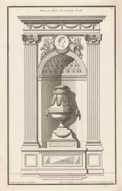 Для ниши, украшенной печью. by Жан Франсуа де Нёффорж, 1767 — digital art print download
