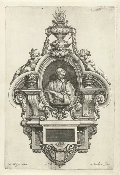 Epitaph of a clergyman by Jean Lenfant, 1625-1641 — digital art print download