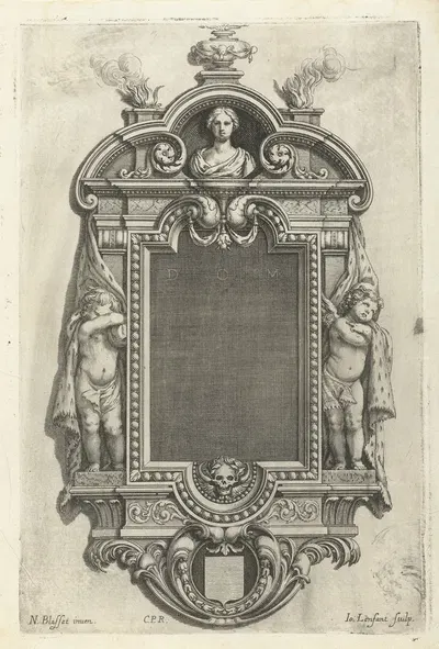 Epitaph with bust of young woman by Jean Lenfant, 1625-1641 — digital art print download