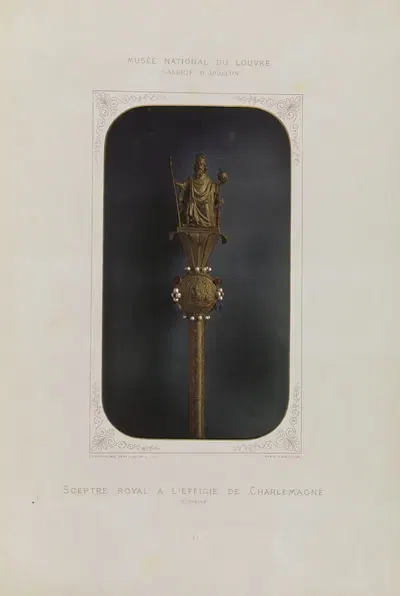 Королевский скипетр с изображением Карла Великого by Леон Видаль, 1876-1883 — digital art print download