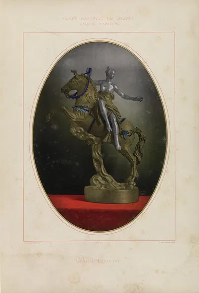 Конная статуя by Леон Видаль, 1876-1883 — digital art print download