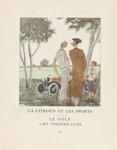 Le Citroën et les Sports by Lucien Vogel, 1922 — digital art print download