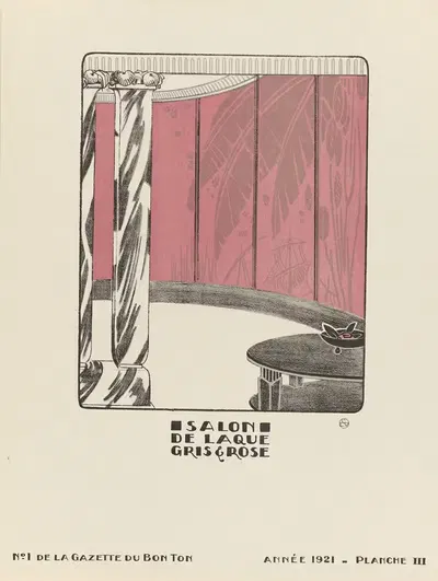 Салон серой и розовой лаки by МАМ, 1921 — digital art print download