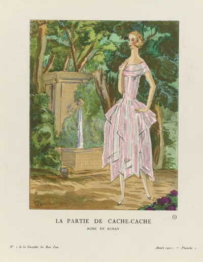 Часть пряток. Платье с лентой by Марио Симон, 1921 — digital art print download