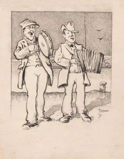 Время бедствий; Храбрые трубадуры by Патрик Круун, 1900-1940 — digital art print download