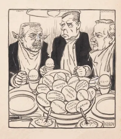 Пасхальные яйца и правительственные партии by Патрик Круун, 1923 — digital art print download
