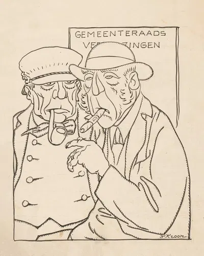 Выборы в муниципальный совет Вроме Набетрахтинг by Патрик Круун, 1920-1940 — digital art print download